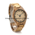 Quality Hand Made Natural Zebra Wooden Watches for Men